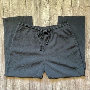 TravelSmith black crepe drawstring pants [H3R]